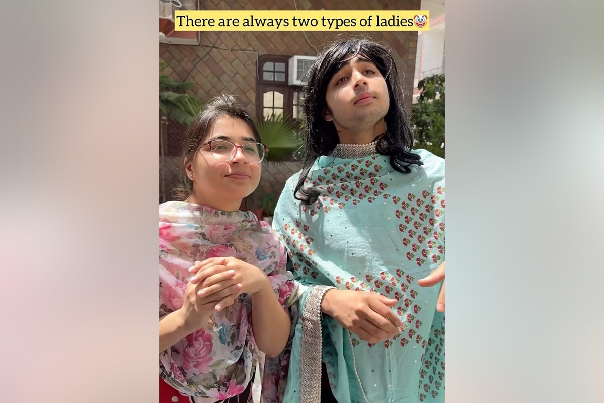 The Humorous portrayal of Two Type of Ladies by Raj Grover