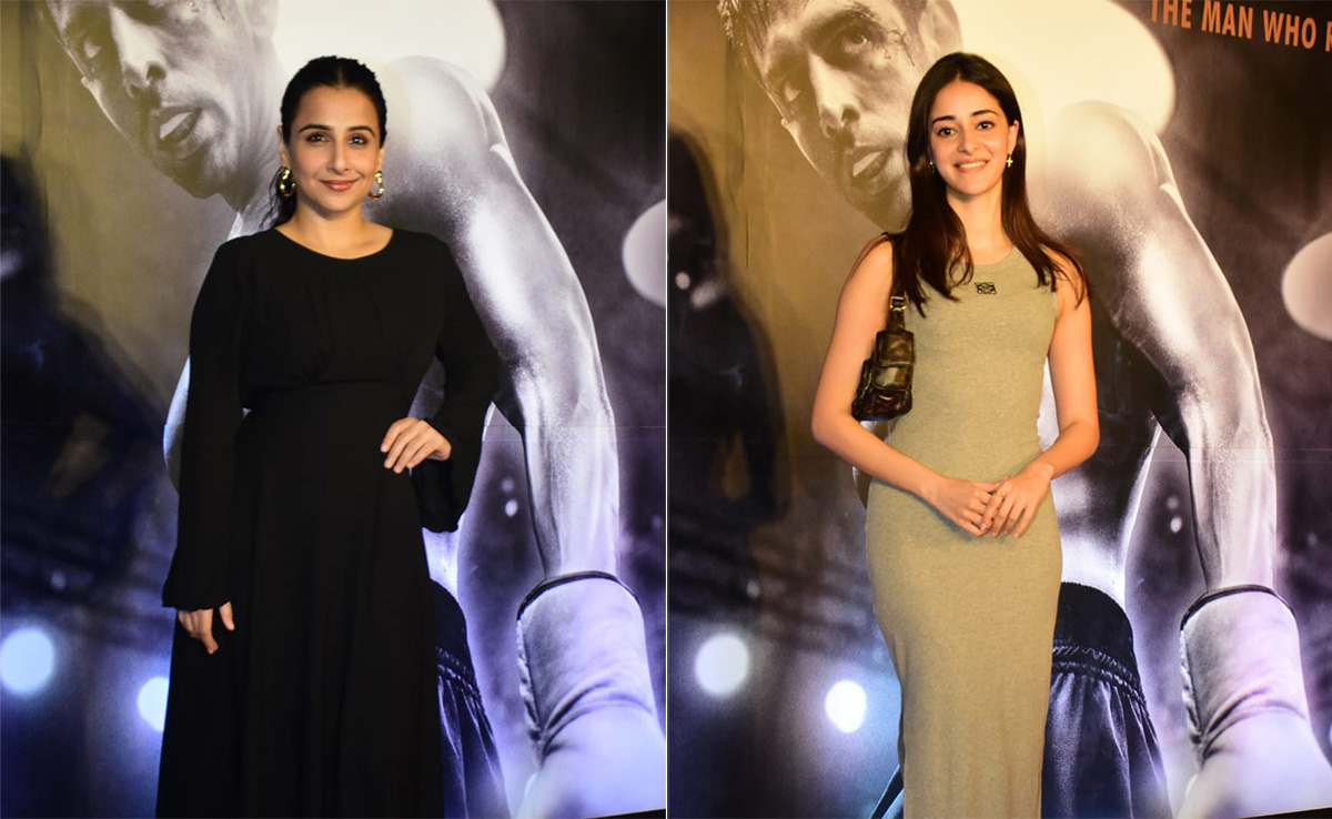 Kartik Aaryan's Cheer Squad At <i>Chandu Champion</i> Screening Included Vidya Balan, Ananya Panday And Others