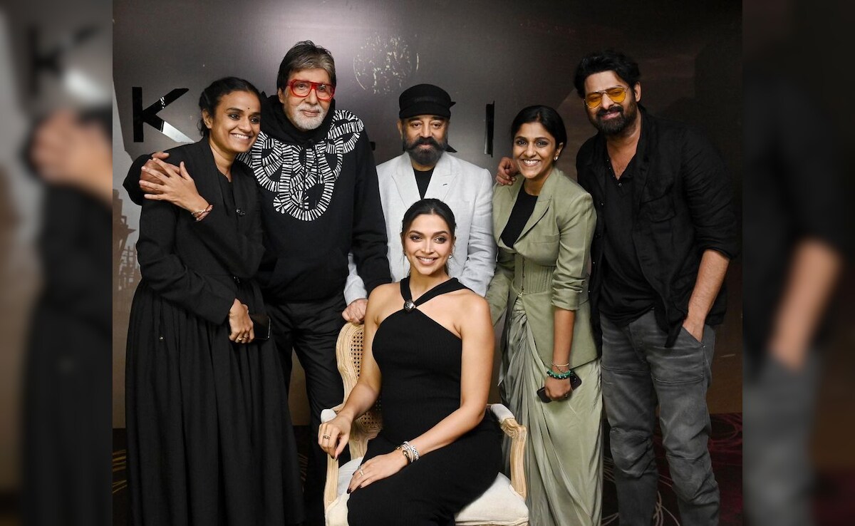 <i>Kalki 2898 AD</i>: A Group Pic Of "Greats" Amitabh Bachchan, Deepika Padukone, Kamal Haasan And Prabhas