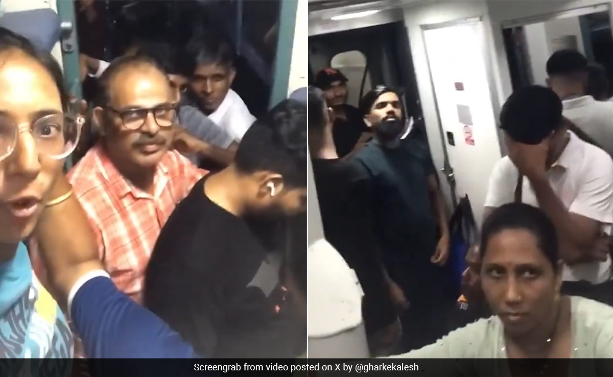 Video Shows Ticketless Passengers Overcrowding Train's Sleeper Coach