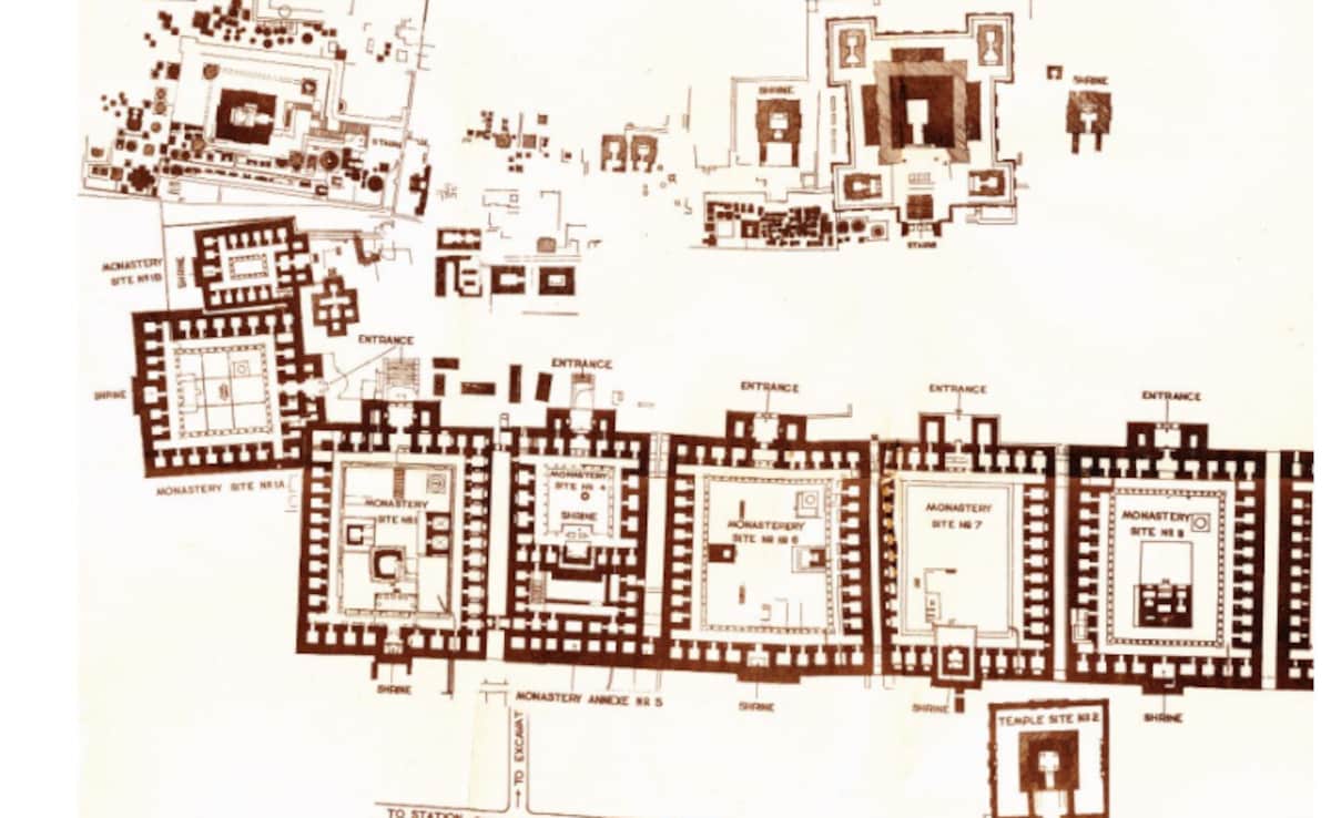नालंदा विश्वविद्यालय के अवशेषों के ढांचे. नालंदा विश्वविद्यालय के अवशेषों के ढांचे.