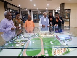 PM Modi Reviews Work At Upcoming Stadium And Sports Complex In Varanasi PM Modi Reviews Work At Upcoming Stadium And Sports Complex In Varanasi