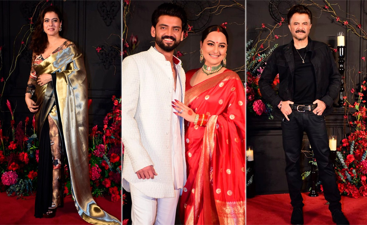 At Sonakshi Sinha-Zaheer Iqbal's Starry Reception: Kajol, Anil Kapoor And Others