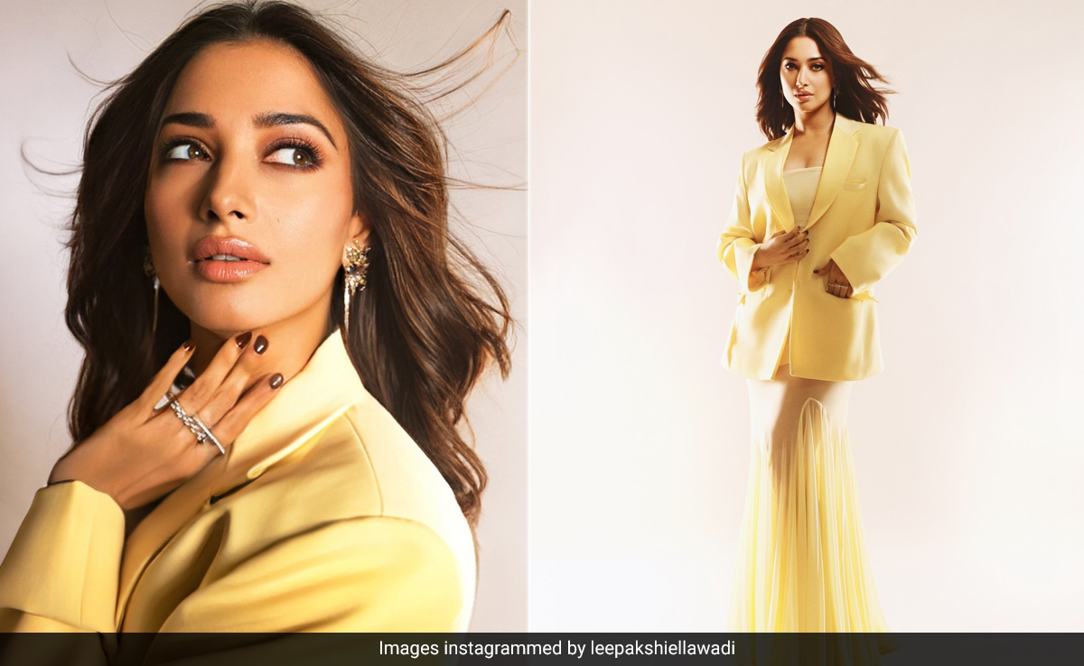Tamannaah Bhatia Serves Summer Vibes In A Monotone Butter Yellow Pleated Dress