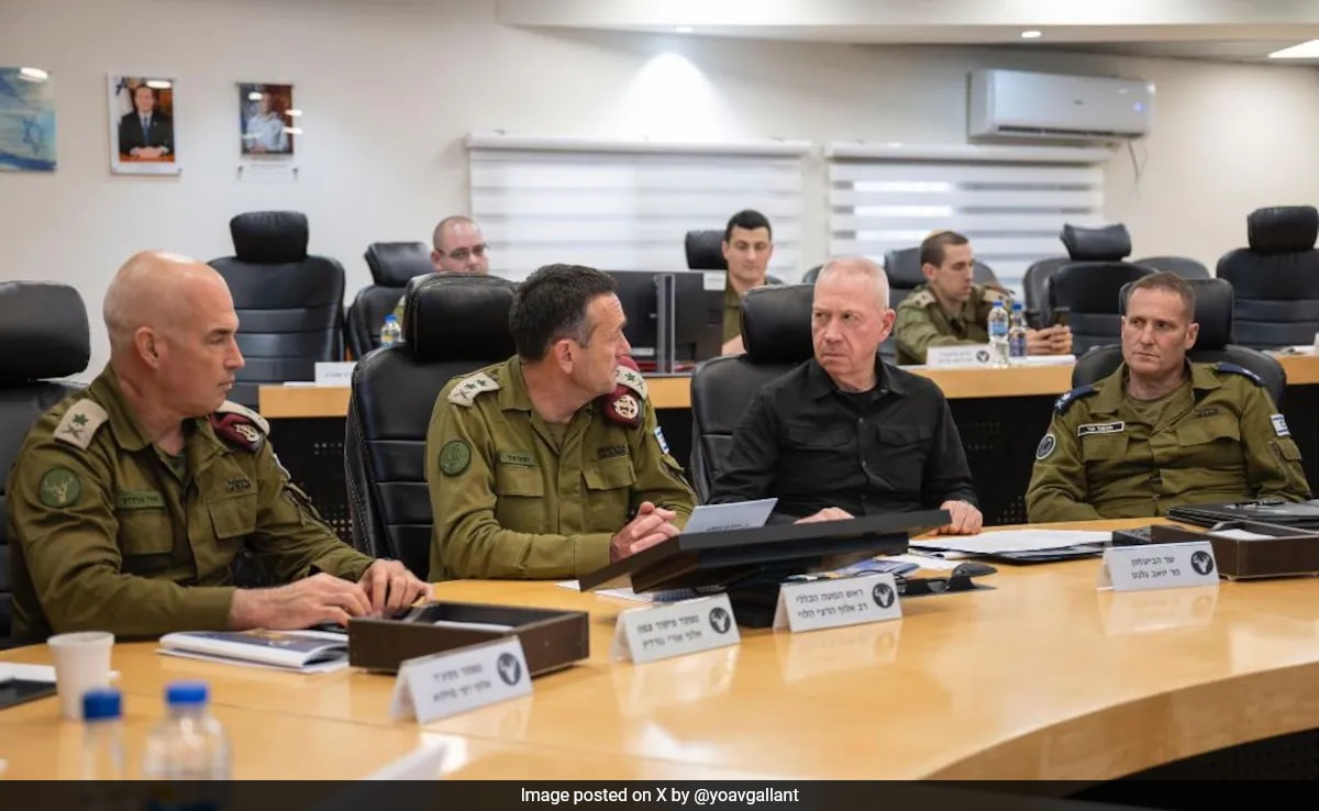 Israeli Defence Minister Heads To US For "Critical" Talks On Gaza War