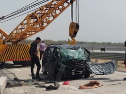 दिल्ली-मुंबई एक्सप्रेस हाईवे पर भीषण हादसा, कोटा के 2 युवकों की हुई मौत
