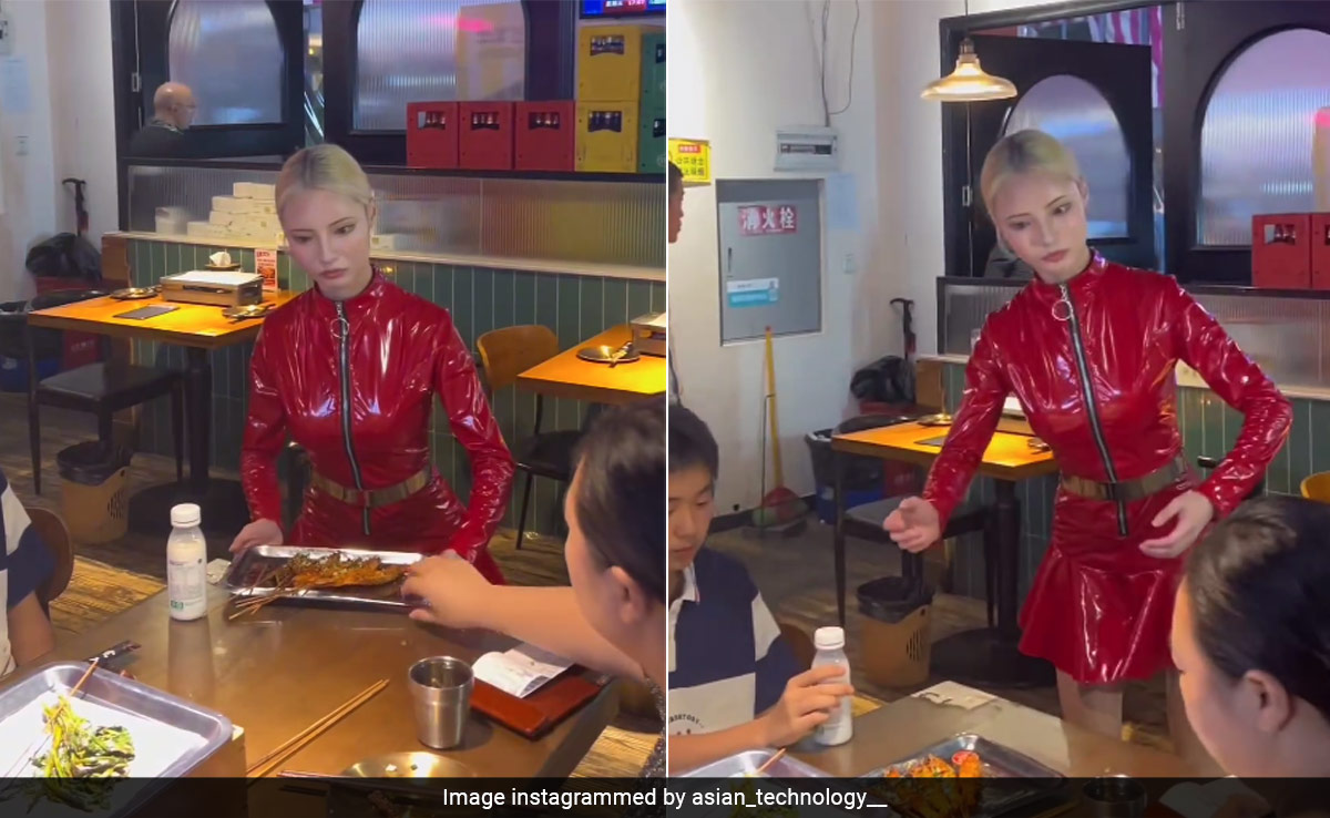 Robot Or Human? Video Of Waitress Serving Food At Chinese Restaurant Goes Viral