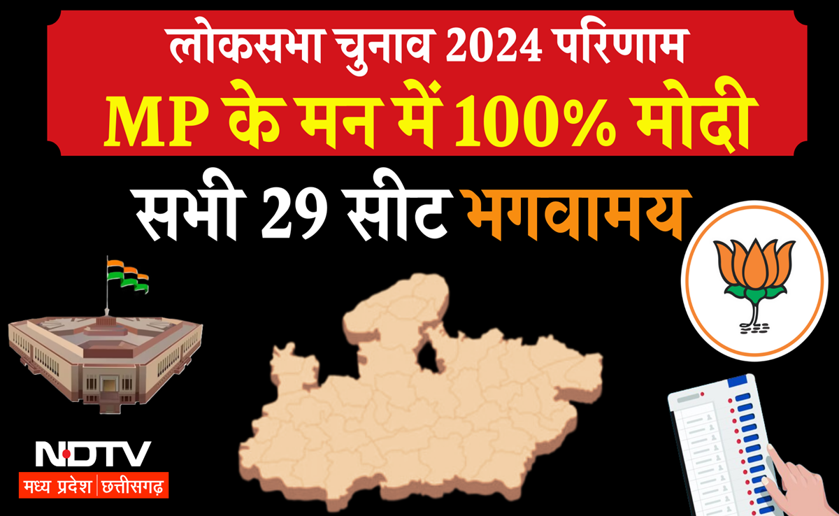Election Results 2024: बड़े राज्यों में MP ने बचायी BJP की लाज, 29 सीटों पर किया&nbsp;क्लीन&nbsp;स्वीप