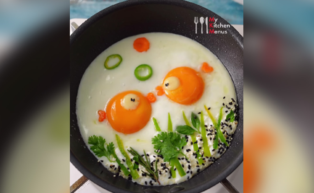 Watch: Gold Fish In This Creative Omelette Are Too "Adorable" To Miss