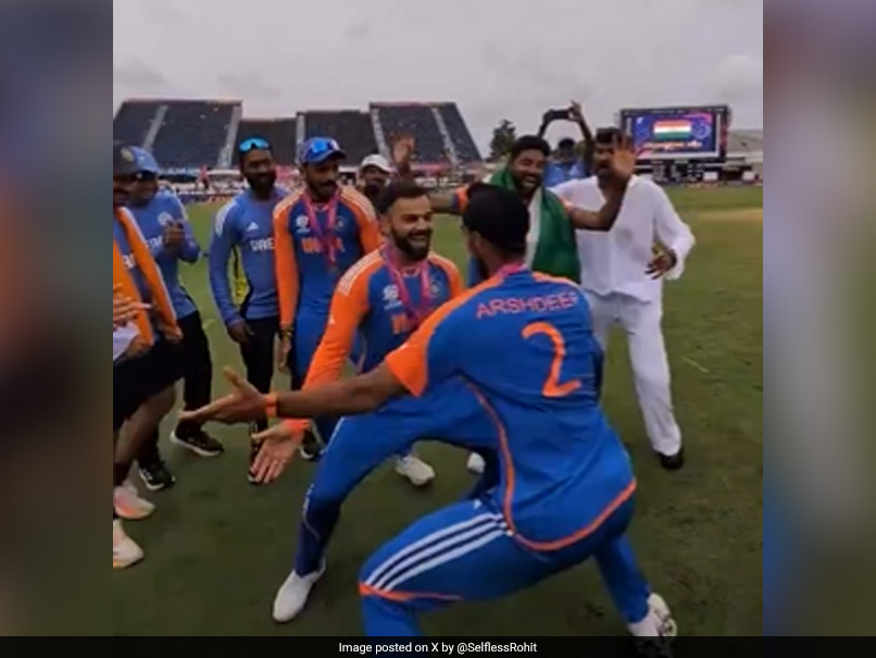 Watch: Virat Kohli, Arshdeep Singh's Powerful Victory Dance On "Tunak Tunak Tun" Goes Viral
