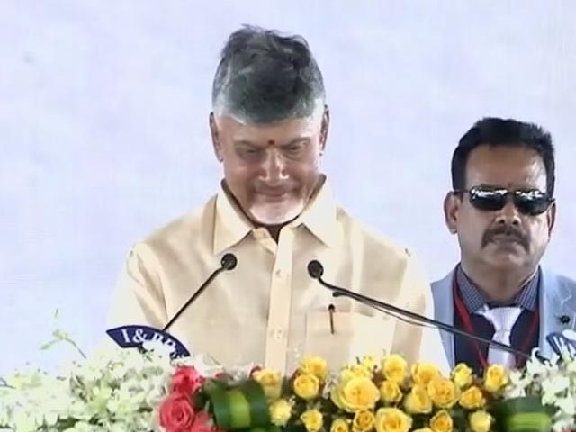C Naidu Takes Oath As Andhra Chief Minister, PM Modi, NDA Allies Present