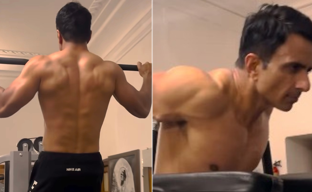 Sonu Sood's Power-Packed Pull-Ups Will Leave Your Arms Sore In The Best Kind Of Way