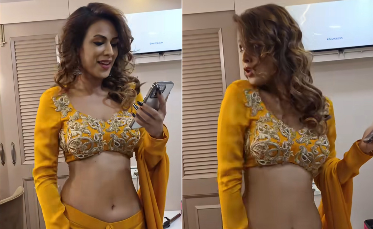 Nia Sharma Made Us Go <i>Dhak Dhak</i> In A Recreation Of Madhuri Dixit's Iconic Mustard <i>Saree</i>