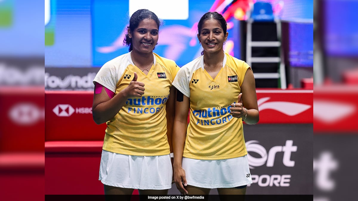 Singapore Open: Treesa Jolly And Gayatri Gopichand's Dream Run Ends With Semifinal Loss