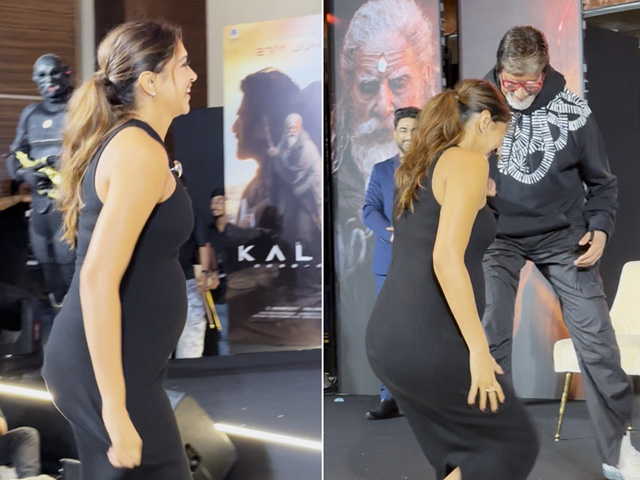 Amitabh Bachchan Helps Pregnant Deepika Padukone At <i>Kalki 2898 AD</i> Event