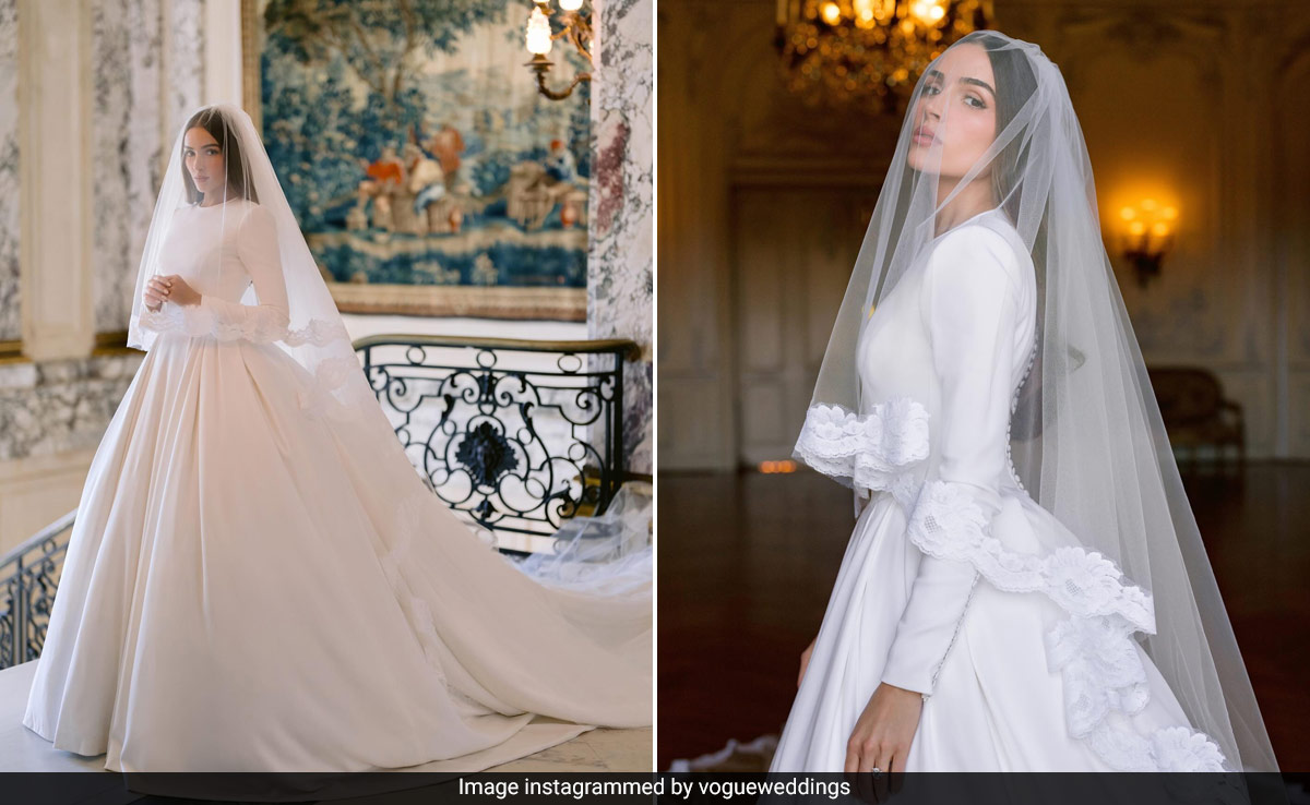 Olivia Culpo Was A Dolce & Gabbana Bride In An Elegant White Wedding Dress