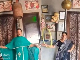 सिर पर सिलेंडर रख महिला ने किया ऐसा जबरदस्त डांस, देखने वालों ने दांतों तले दबा ली उंगली सिर पर सिलेंडर रख महिला ने किया ऐसा जबरदस्त डांस, देखने वालों ने दांतों तले दबा ली उंगली