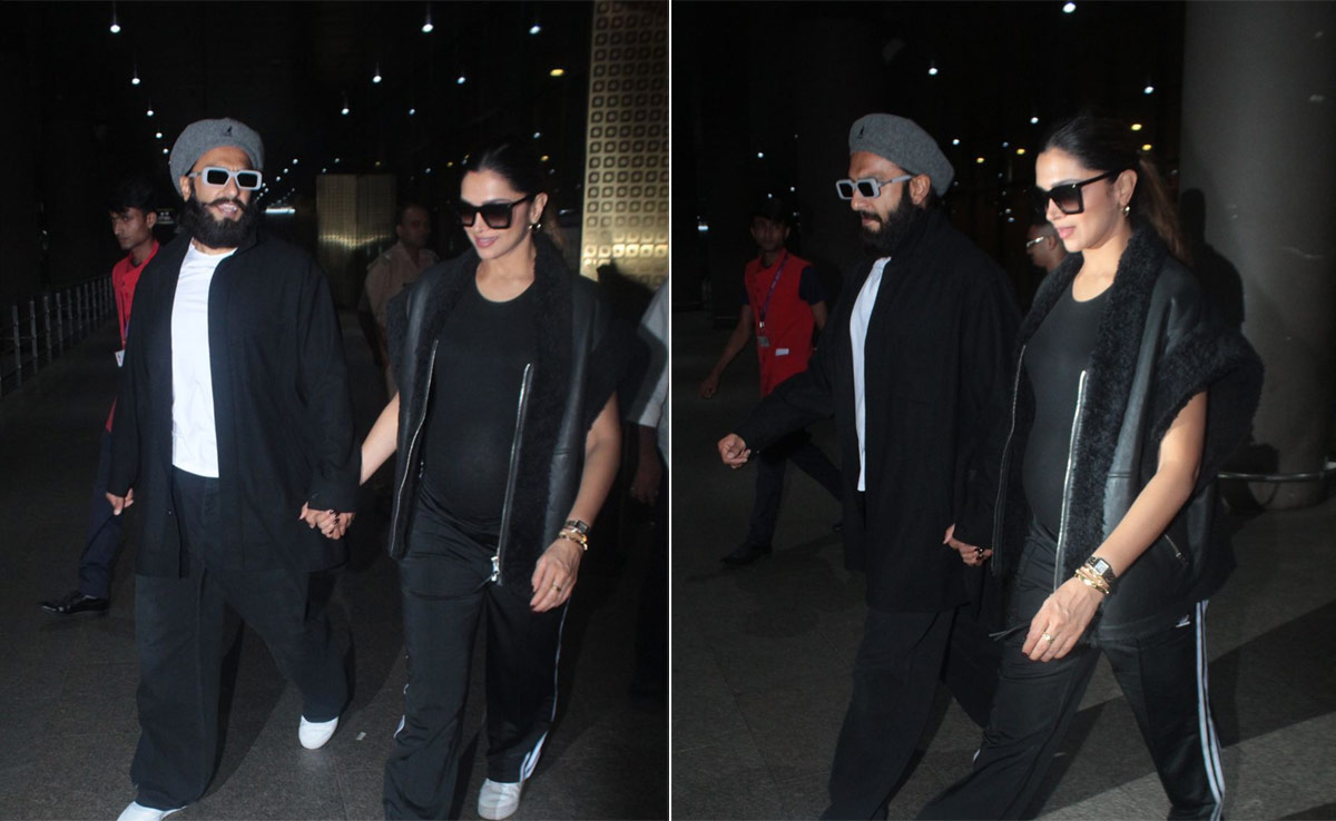 In Pics: Parents-To-Be Deepika Padukone And Ranveer Singh Fly Into Mumbai From London In Pics: Parents-To-Be Deepika Padukone And Ranveer Singh Fly Into Mumbai From London