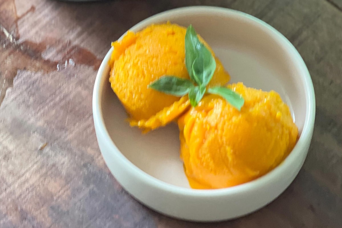 Indulge in a Delightful 3-Ingredient Mango Sorbet Recipe by Sneha Singhi Upadhaya and Parth Bajaj