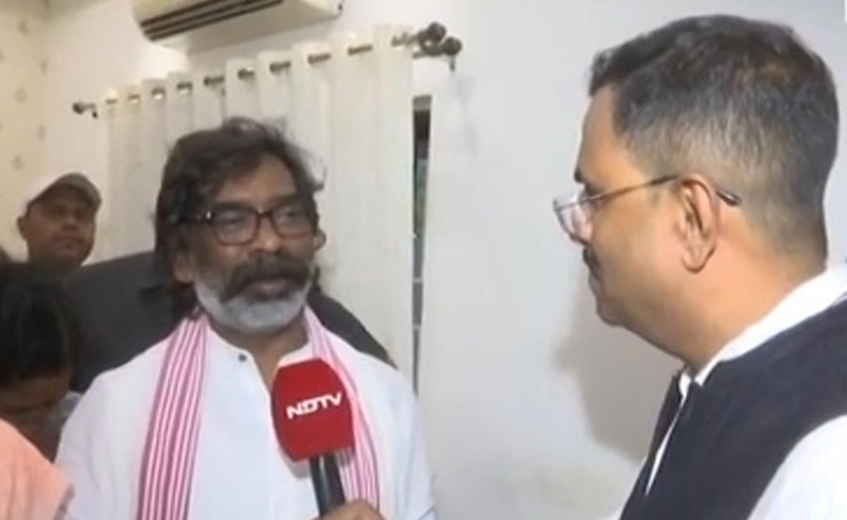 "People Will Give A Fitting Reply": Hemant Soren To NDTV Day After Release From Jail