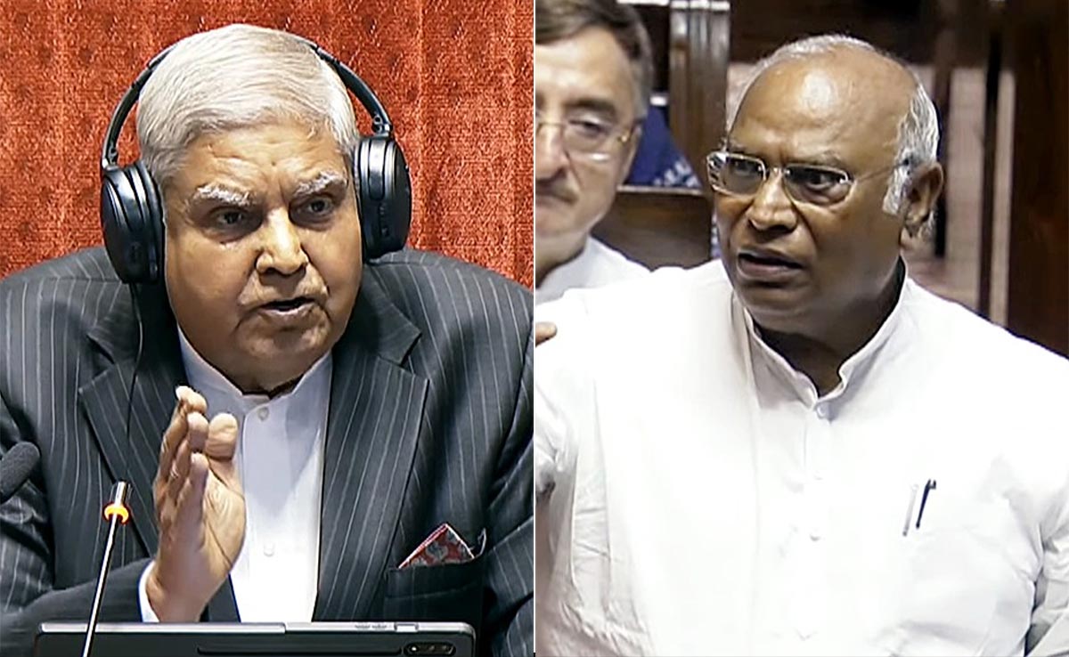 Jagdeep Dhankhar Never Let Us Speak, Faced Axe When He Spoke: M Kharge