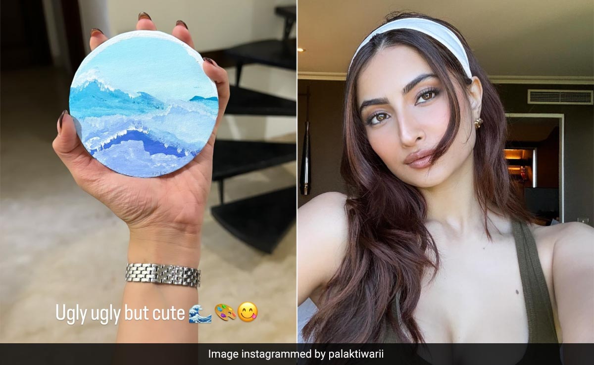 Palak Tiwari's Sky Painting Beats Midweek Blues Through An Art Party In The Most Creative Way