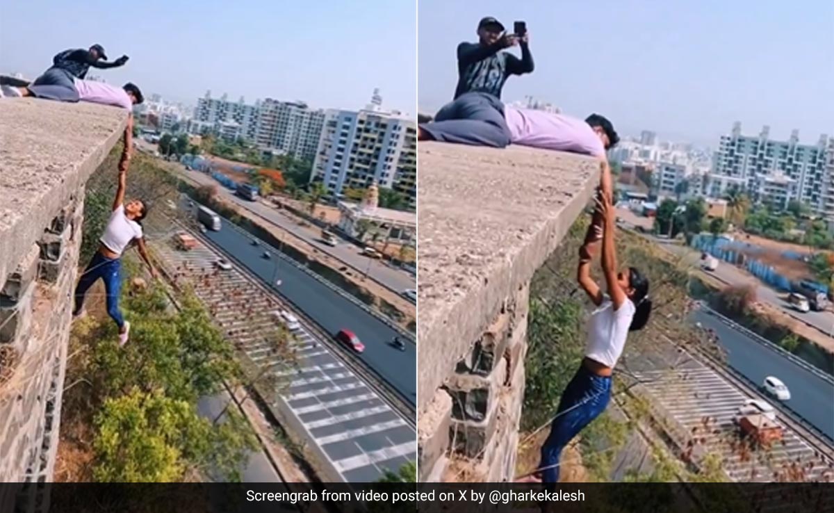 Pune Girl, Her Friend Arrested After She Dangled From Tall Building For Reel