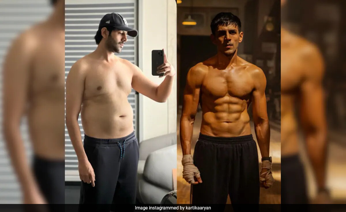 Kartik Aaryan's Jaw-Dropping Transformation For <i>Chandu Champion</i>: "From 39 % Body Fat To 7 %"