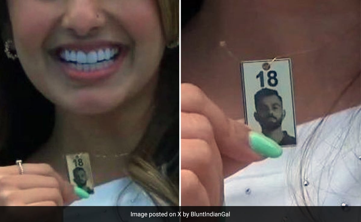 Pak Woman Wearing Virat Kohli Pendant During T20 World Cup Match Is Viral