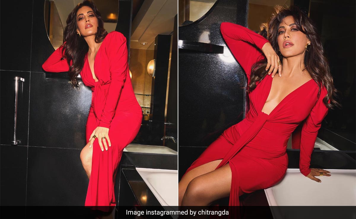 It's A Red Alert And That's Not For Summer But For Chitrangda Singh In A Red Midi Dress