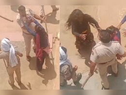 विवाद निपटाने गई पुलिस और महिलाओं में हाथापाई, नाबालिग ने थानाधिकारी का गिरेबान पकड़ा