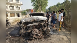 Car Catches Fire After Hitting Parapet In Himachal Pradesh, 3 Injured: Cops