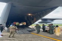IAF Aircraft Carrying Mortal Remains Of Victims Lands In Kerala