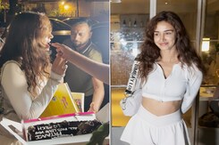 Disha Patani Cuts Birthday Cake With The Paparazzi Disha Patani Cuts Birthday Cake With The Paparazzi