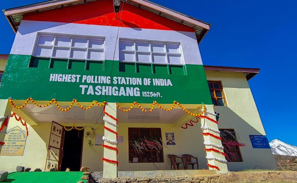 Photos: Voting On At World's Highest Polling Station - At 15,256 Feet