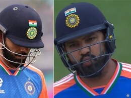 VIDEO: विराट कोहली टी20 वर्ल्ड कप में पहली बार हुए गोल्डन डक, रोहित शर्मा का रिएक्शन देखा? VIDEO: विराट कोहली टी20 वर्ल्ड कप में पहली बार हुए गोल्डन डक, रोहित शर्मा का रिएक्शन देखा?