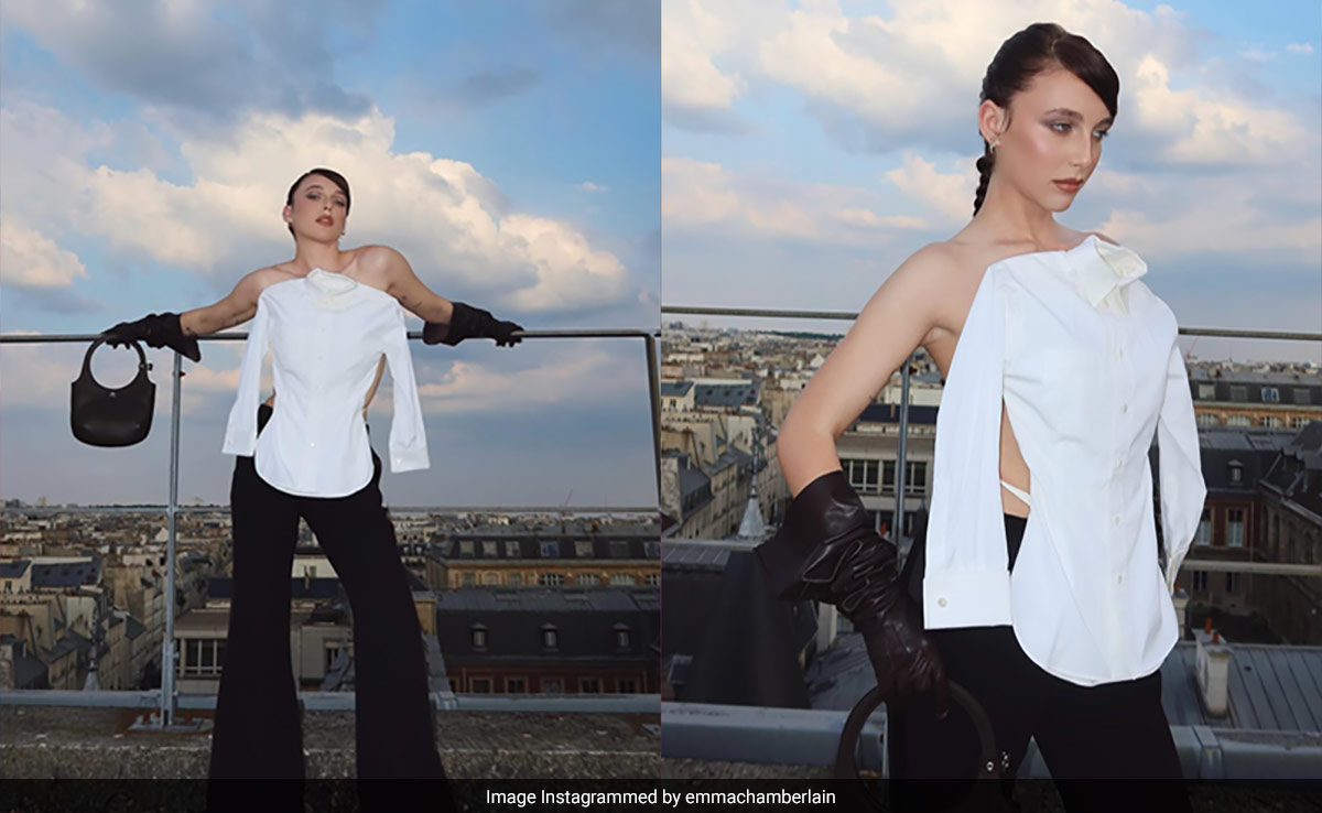 Emma Chamberlain Wore A 2003 Jean Paul Gaultier White Shirt But Just Not In The Way You'd Expect