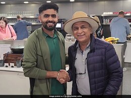 Watch: Sunil Gavaskar Meets Babar Azam At Dining Area, This Happens Next