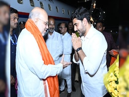 Amit Shah, JP Nadda Meet Chandrababu Naidu Ahead Of Oath Ceremony Tomorrow Amit Shah, JP Nadda Meet Chandrababu Naidu Ahead Of Oath Ceremony Tomorrow