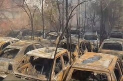 Over 3 Dozen Scrapped Cars Destroyed In Fire At Abandoned Noida Plot Over 3 Dozen Scrapped Cars Destroyed In Fire At Abandoned Noida Plot