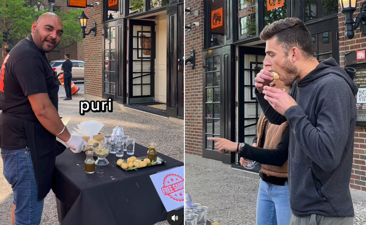 इंडियन रेस्टोरेंट ने Minneapolis  के लोगों को खिलाई पानी पुरी, फिर जो हुआ उसे देख आप हो जाएंगे हैरान