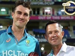 Ricky Ponting Presents Pat Cummins ICC Men's Cricketer Of The Year Award