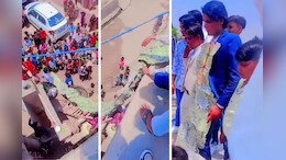 दूल्हे को पहनाई 70 लाख रुपए की माला, लंबाई इतनी कि पहनने के लिए छत पर चढ़ना पड़ा, Video वायरल