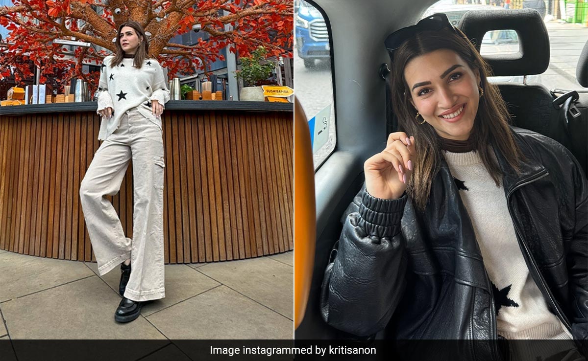 From Starry Sweaters To Leather Jackets, Kriti Sanon's London Lookbook Will Make You Long For Chilly Days