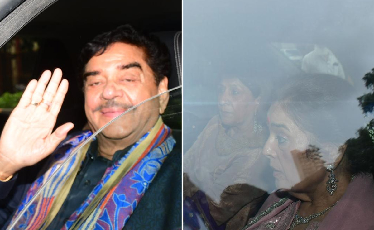 Sonakshi Sinha-Zaheer Iqbal Wedding: Bride's Parents Shatrughan And Poonam Sinha Spotted Arriving At Wedding Venue