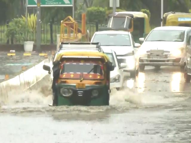 Vehicles Stuck, Roads Submerged As Heavy Rain Hits Delhi-NCR