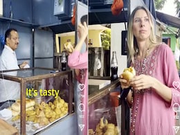 Viral Video: Ukrainian Vlogger Tries Vada Pav, Watch Her Reaction Viral Video: Ukrainian Vlogger Tries Vada Pav, Watch Her Reaction