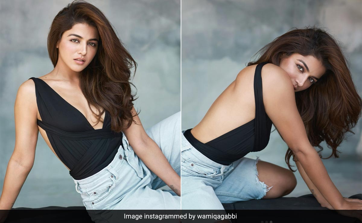 Wamiqa Gabbi's Black Bodysuit Even With Ripped Jeans Has Party Written All Over It