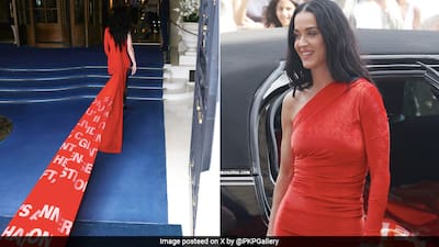 katy perry long train dress Katy Perry's Dress Train Features All the Lyrics to 'Woman's World' Written on the Fabric! - Just Jared - Celebrity News and Gossip