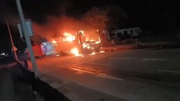 13 Students Injured After Picnic Bus Catches Fire In Tripura